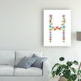 thumbnail image 3 of Trademark Fine Art 'Floral Alphabet Letter VIII' Canvas Art by Farida Zaman, 3 of 4