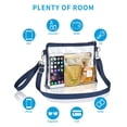thumbnail image 4 of Bagenius Clear Purse Bolsa transparente aprobada por el estadio con correas extraíbles para el trabajo, eventos deportivos y conciertos, 4 of 5