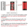 thumbnail image 4 of Weltool UB-123A 3.0V USB Rechargeable Li-ion Battery, 4 of 9