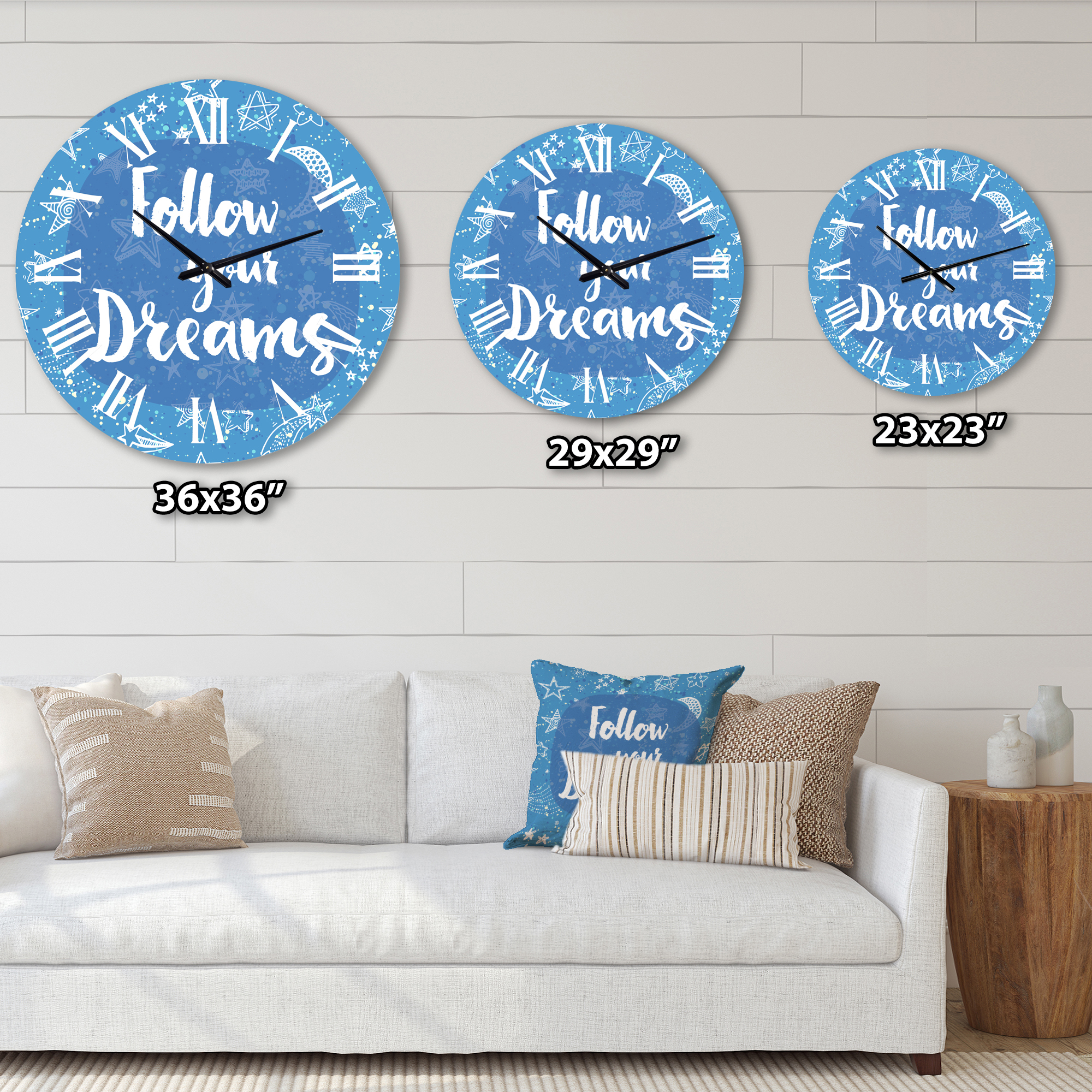 Designart 1 in Quartz Modern/Contemporary Wall Clock