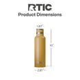 thumbnail image 5 of RTIC 20 oz Ceramic Lined Insulated Journey Water Bottle, Leak-Proof Lid, Harvest, 5 of 6