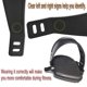 thumbnail image 2 of 2pcs， Heavy Duty Adjustable Length Universal Pedal Strap Fits Most Bike Pedals Exercise Bike Bicycle Cycle for Home or Gym, 2 of 5