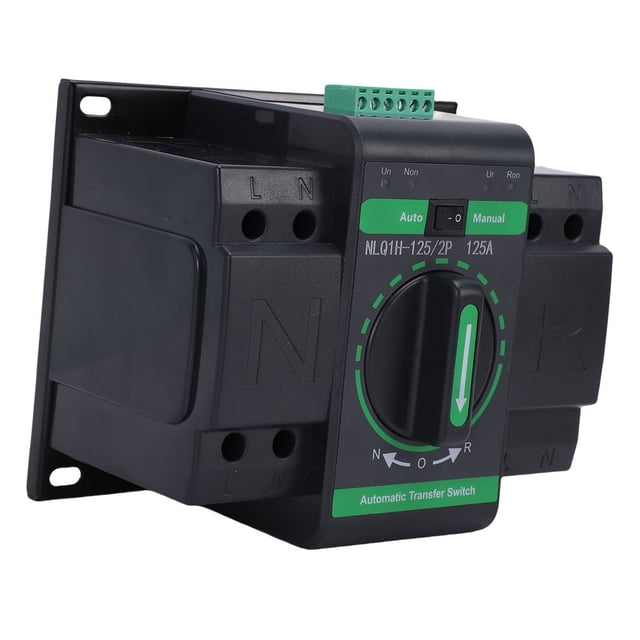Interruptor De Transferencia Automática De Doble Potencia 125A 2P, Interruptor De Salida 2 En 1, Modo De Conmutación Automática Y Manual, Tipo De Aislamiento De Nivel