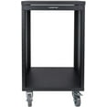 thumbnail image 4 of Sound Town 16U Universal Steel Rack, w/Mesh Doors, Locking Casters, Vented Side Panels for Audio Video, Server and Network Equipment (STRK-M16UWD), 4 of 7