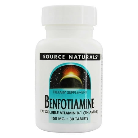 Source Naturals - Benfotiamine Fat Soluble Vitamin B-1 150 mg. - 30