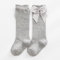 thumbnail image 7 of 5 Pack Baby Girl Knee High Socks Toddler Dress Socks Baby Bow Stocking Cotton Infant Socks, 7 of 7
