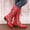 Red, variant on Summer Saving Clearance AXXD Low-Heeled Mid Mid-Calf Boots, Ladies Soft Over-the-Knee Mid-Calf Boot Daily White Shoes For Women Knee High Boots Women Shoes For Clearence