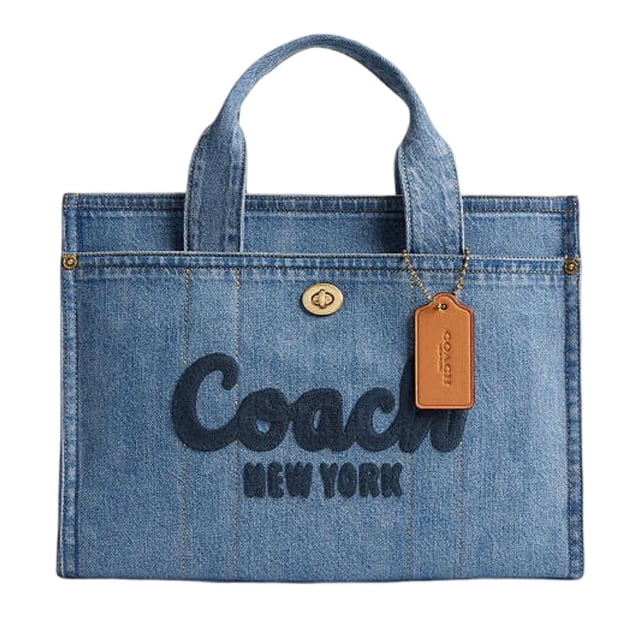 Bolsa Tote Coach Cargo Blue Vaquera Azul