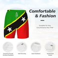 thumbnail image 3 of Mens St.Kitts And Nevis Large Flag 2 in 1 Quick Dry Swim Trunks with Compression Liner Beach Shorts, 3 of 6