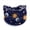 dark blue 1pcs, variant on 1 Pcs Moon Sun Pattern Printed Wide Edge Headband Non-Slip Knotted Headwear Fashion Hair Accessories for Women and Daily Use