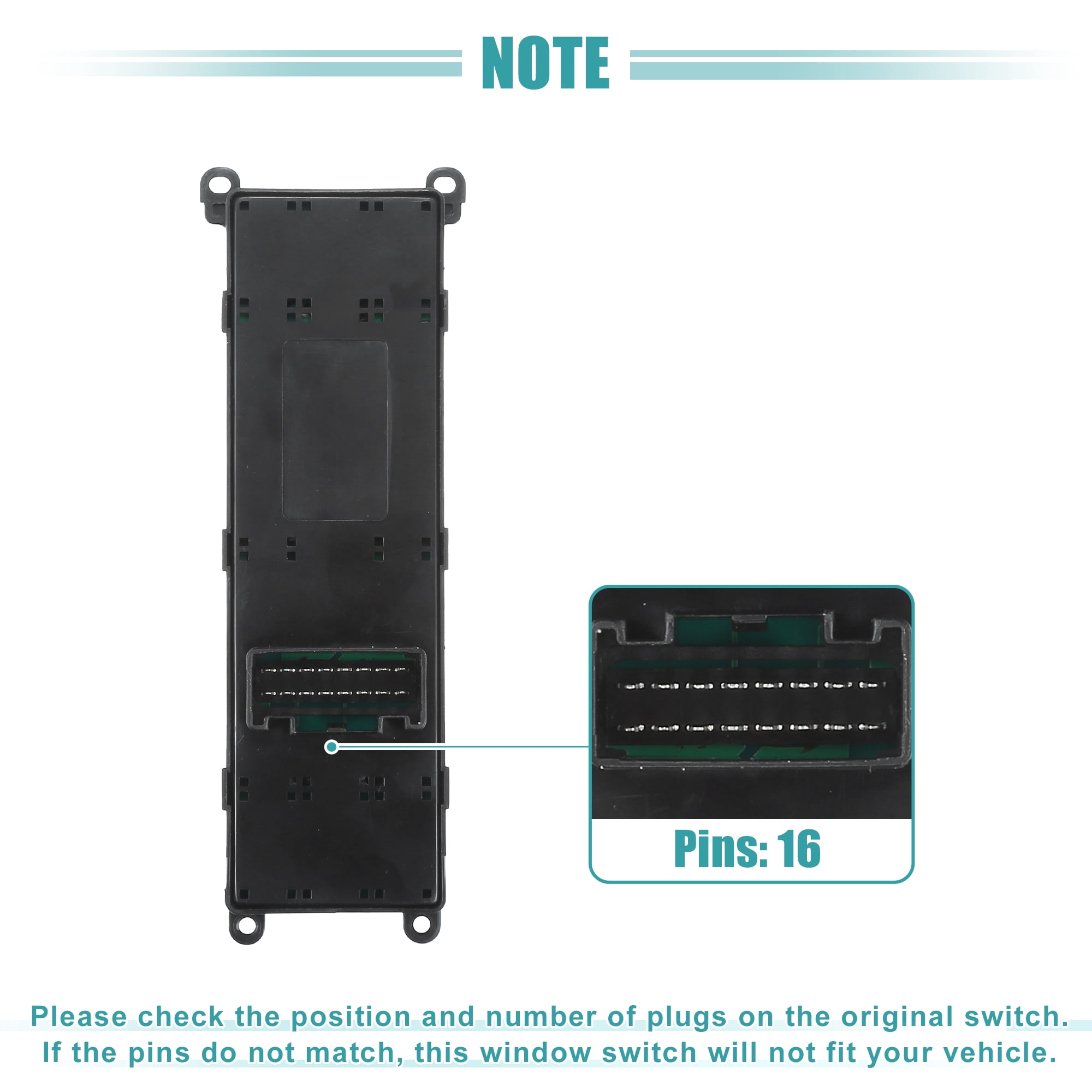 Unique Bargains Power Window Switch for Kia Rio 2012-2014 No.935701W155