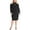 black, variant on Rachel Rachel Roy Womens Plus Simone Cold Shoulder Knee Length Midi Dress