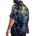 thumbnail image 3 of Love Men's Short Sleeve Poplin Shirt, Casual Printed Beach Button Down Summer Unisex Shirts, 3 of 6