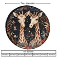 thumbnail image 2 of Christmas Giraffes Camping Spare Tire Cover Cartoon Giraffe Wheel Tire Cover Waterproof Sun Protection Universal Fit for Trailers SUV Truck Camper Travel 12inch, 2 of 8