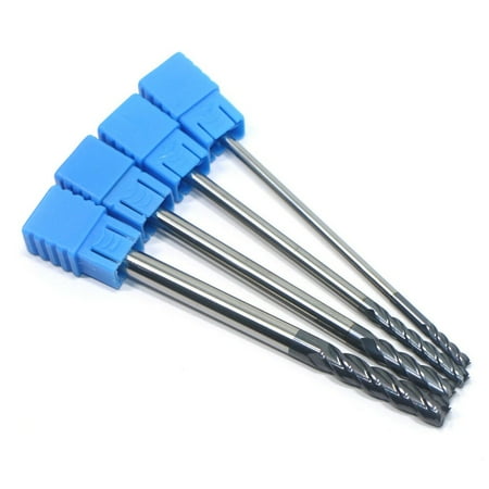 

BCLONG Extra Long Shank 100mm Tungsten Carbide 4Flutes End Mill CNC Cutter 4/6/8/10MM