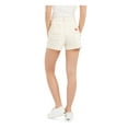 thumbnail image 3 of DICKIES Womens Ivory Cotton High Waist Shorts Juniors 5\27, 3 of 4