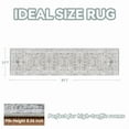 thumbnail image 4 of SIXHOME Runner Rugs 2x8 Area Rugs Washable Oriental Carpet Traditional Bedroom Room Throw Rug Rubber Back Vintage Distressed Neutral Hallway Kitchen Bathroom Rug Gray, 4 of 5