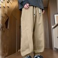 thumbnail image 4 of ATOGUTA Cargo Pants for Boys Size 9-18 Casual Elastic Waist Drawstring Sweat Pants Teens Active Workout Joggers with Pockets Khaki, 4 of 5