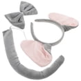 thumbnail image 4 of 1 set animales de vestuario de plomo set de la cabeza de la cabeza de la cabeza de la cabeza de la cabeza de la cabeza de la oreja de elefante y accesorios de vestir de cola, 4 of 6