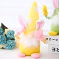 thumbnail image 5 of Gnomo de Pascua hecho a mano conejo decoración nórdico sueco Nisse escandinavo Tomte elfo enano chica habitación decoración regalos esquí esquí Gafas de esquí, 5 of 5