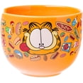 thumbnail image 5 of Silver Buffalo Garfield Hungry Junk Food Ceramic Ramen Noodle Rice Bowl with Chopsticks and Spoon, Microwave Safe, 20 Ounces, 5 of 8