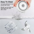 thumbnail image 6 of Electric Mini Garlic Chopper, 250ML Food Chopper Garlic Mincer USB, Vegetable Chopper, Onion Chopper, Portable Small Food Processor for Garlic, Ginger, Chili, Vegetables, 6 of 7
