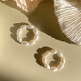 thumbnail image 3 of Free Size Big Freshcultured Pearl Elastic String Ring, 3 of 10
