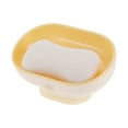 thumbnail image 5 of Unique Bargains 1 Pc Suction Cup Soap Dish Double Layer Yellow Soap Dish for Bathroom Kitchen 5.12"x3.54"x2.95", 5 of 6