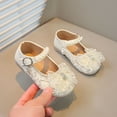 thumbnail image 5 of REDARER Girls Sandals Closed Toe Heels Wedding Party Shoes Sequins Bow for Toddler,Size 12.5, 5 of 9