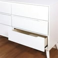 thumbnail image 3 of Furniture of America Belkor Mid-Century Modern Wood 6-Drawer Dresser in White, 3 of 3