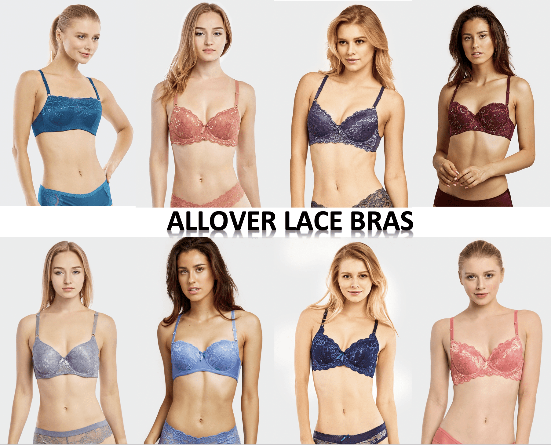 247 Frenzy Women's PACK OF 6 Assorted Color Mystery Everyday Sofra Mamia Bra Bundle BR6MYST (36B)