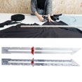 thumbnail image 4 of Sliding Gauge, Aluminum Quilting Ruler Practical Adjustable Safe Glossy Wear-resistant  For Household For DIY Craft For Positioning For Measurement Silver,Blue, 4 of 8