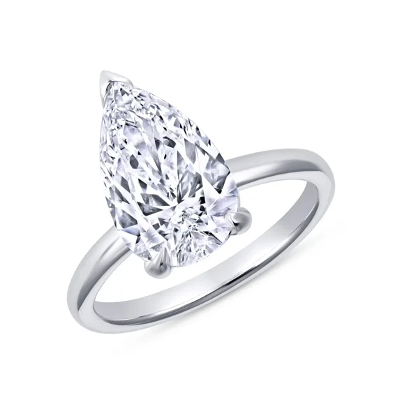 Bazel Set Engagement Ring, Women's Wedding Ring, 1.2 Ct Cushion Cut Simulated Diamond, Special Birthday Gifts, 14K White Gold Plated, Daily Wear Ring, Gifts For Wife, Anniversary Gift For Her