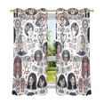 thumbnail image 2 of Girls Letters Blackout Curtains Thermal Insulation 63 inch Grommet for Bedroom Living Room Bathroom Kitchen Windows 2 Pack, 2 of 6