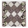 thumbnail image 3 of Ambesonne Floral Shower Curtain, Vintage Flowers Bridal, 69"Wx70"L, Brown Beige, 3 of 5