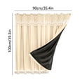 thumbnail image 4 of Sentmoon Rideaux pour Chambre Rideau Double Couche Occultant Rideau Isolé Thermiquement Assombrissant Draperies Sans Perçage Convivial pour la Location Couvre-Fenêtres pour Chambrebaie Vitrée Salon, 4 of 8