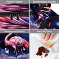thumbnail image 4 of Flamingo Double Layered Insulated Refrigerated Lunch Bag with Two Compartments, Large Capacity, Hand Carry - 7.1x11.4x16.1 Inches, 4 of 6
