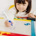 thumbnail image 3 of Melissa & Doug Magnetic Chalkboard and Dry-Erase Board With 36 Magnets (Numbers and Uppercase Letters), Chalk, Eraser, and Dry-Erase Pen, 3 of 10