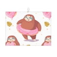 thumbnail image 1 of Fotbe Sloth with Donuts1 Alfombrilla de Secado para Cocina con Estampado, 18x24 Pulgadas, 1 of 7