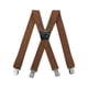 thumbnail image 3 of Tirantes para Hombre, Tirantes con Clip Lateral, Tirantes de Moda con 4 Clips para Trabillas para Cinturón, Tirantes en Forma de X, Tirantes Estilo Ca Color camello Fernando tirantes para hombre, 3 of 8