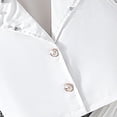 thumbnail image 3 of Bixock Onefit Sets for Kids Big Girls Blazer Collar Crystal Top and Solid Pleated Skirt Two Piece Onefit Sets, 3 of 4