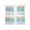 Blue, variant on Brown Wood Grain Sheer Curtains 96 Inch Length 2 Panels Set, Vintage Country Geometric Striped Voile Window Treatment Semi Sheer Long Curtains Drapes for Bedroom/Living Room/Kitchen 52"x96"x2