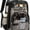 Black-semi-transparent, variant on Ludolm Clear Backpack Heavy Duty TPU,See Through Backpack Stadium Approved,Quick Security Check See Through Backpacks Transparent Bookbag