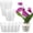 S, variant on Clear Plastic Mesh Orchid Pot, Breathable Root Control Plant Container With Drainage Holes, Transparent Growth Net Pot For Garden Potted Plants