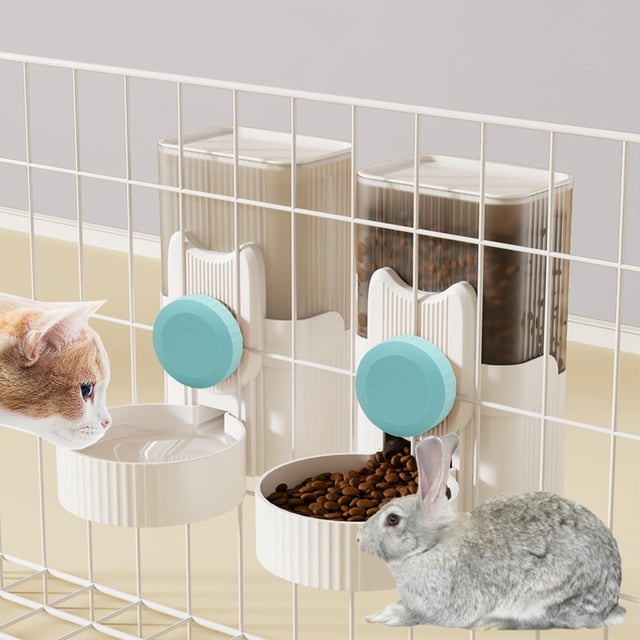Set Comedero y Dispensador de Agua kathson para Conejo 1L