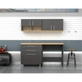thumbnail image 3 of Inval America 4 pc Garage Storage System, Dark Gray & Maple, 3 of 3