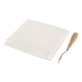 thumbnail image 1 of Abbracc Blank Canvas Mesh &Wooden Bent Latch Hook for DIY Rug Cushion Mat Making 50x50cm, 1 of 9