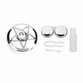 thumbnail image 4 of Estuche portátil para lentes de contacto con espejo y forma de pentagrama, color blanco, 4 of 8