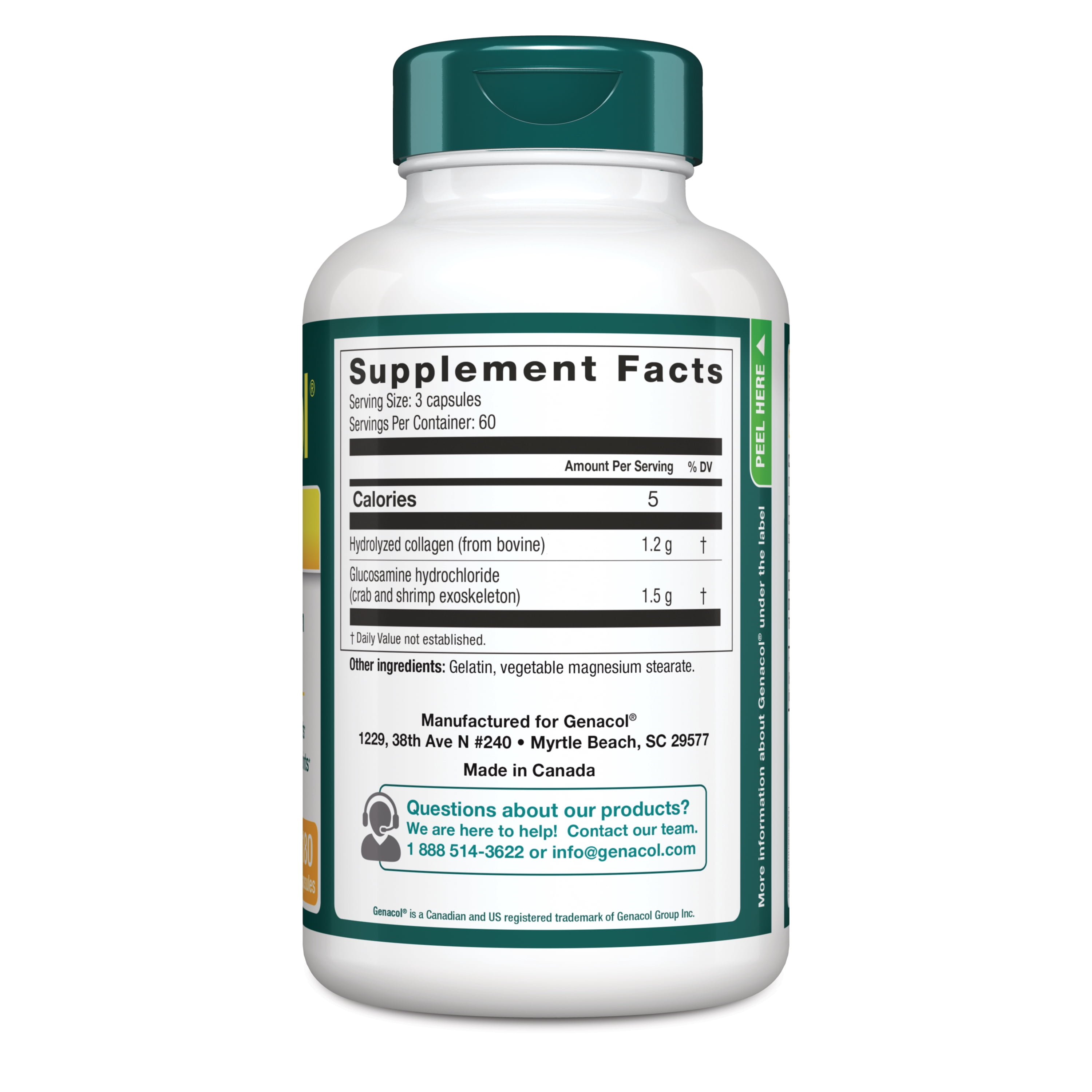 Genacol, Glucosamine & Collagen Joint Supplement, 180 Capsules