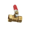 thumbnail image 3 of Brass Ball Valve with Rotary Handle Male Female Thread Hose Connector Switch Garden Farmhouse Water Flow Control Home Fitting 3/8 Inch, 3 of 9